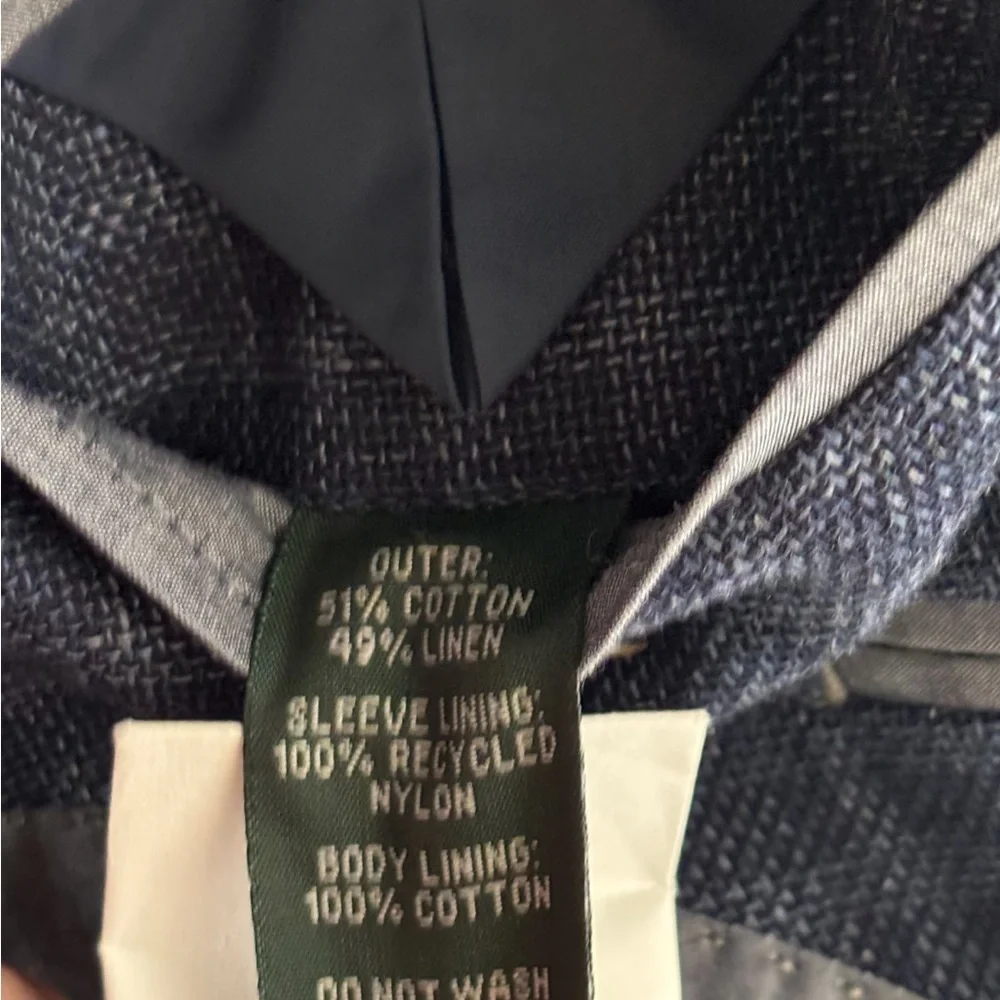 Rodd & Gunn Men’s Sport Fit Linen Blend Blazer Jacket Size XL Blue